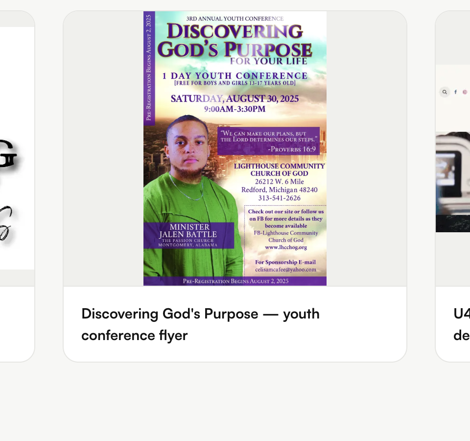 3rd Annual Youth Conference event flyer