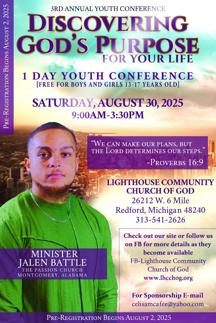 3rd Annual Youth Conference event flyer